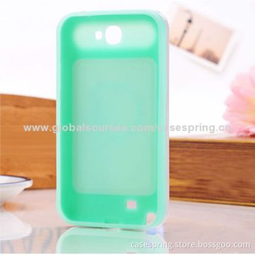 Color Matching, Soft Silicone Edge with Stand, Protective Cover for Samsung Galaxy Note II